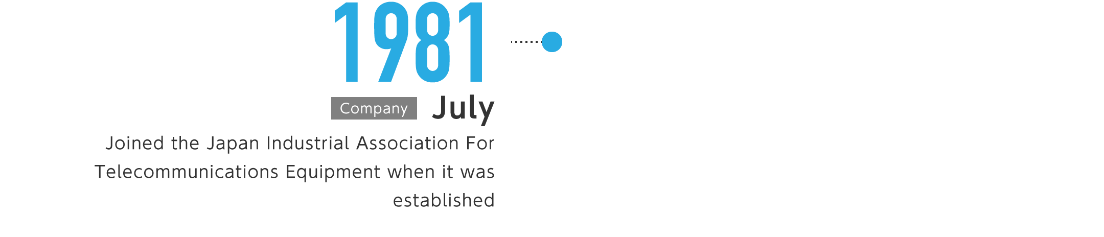 1981年7月-全線協（全国通信線路用機器材工業協同組合）設立時に加入