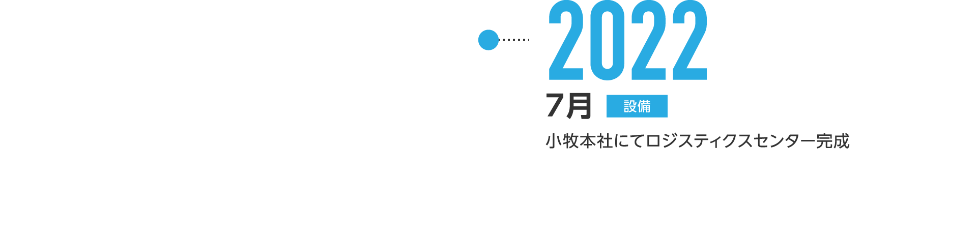 2022年7月-小牧本社にてロジスティクスセンター完成